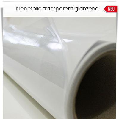 transparente Klebefolie glänzend in 200cm breite ab 1 Laufmeter