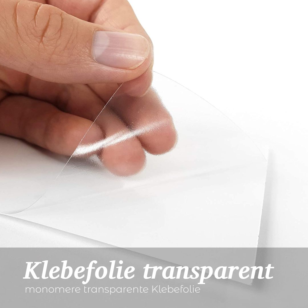 transparente Klebefolie glänzend -ideal zum schnellen Schutz Ihrer  Oberflächen