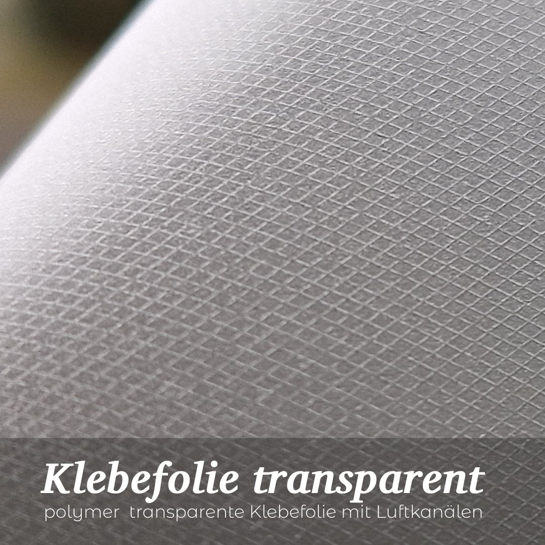 Klebefolie transparent  Transparente Klebefolie bedrucken