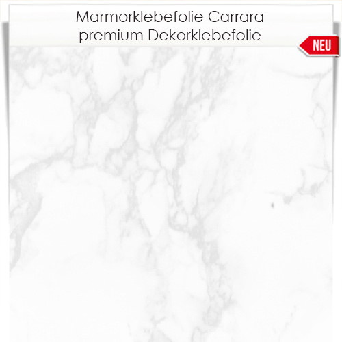 Marmorklebefolie Carrara einer hochwertigen monomeren Qualität